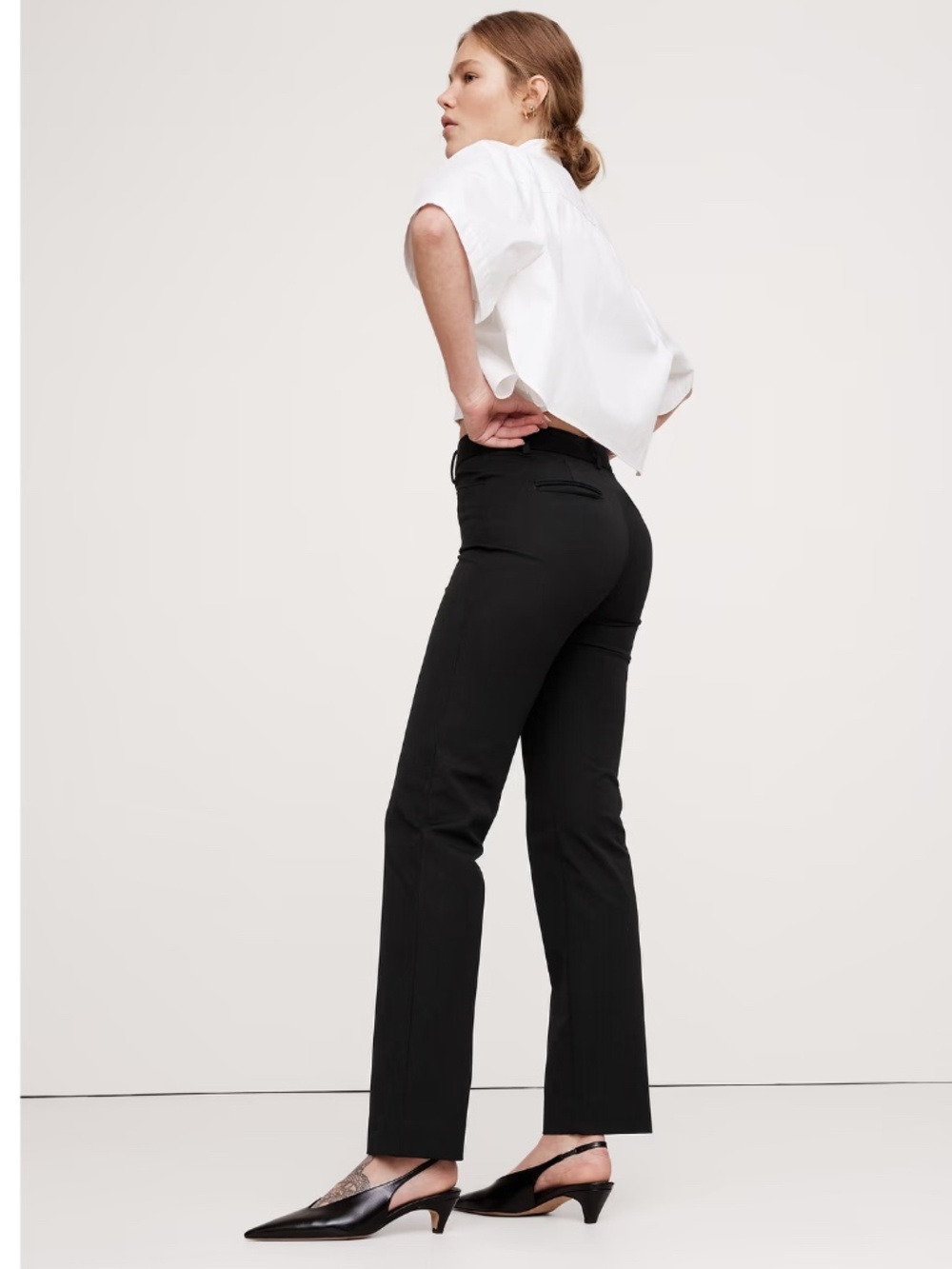 Banana Republic Black Cropped Women's Pants